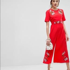 ASOS RED JUMPSUIT